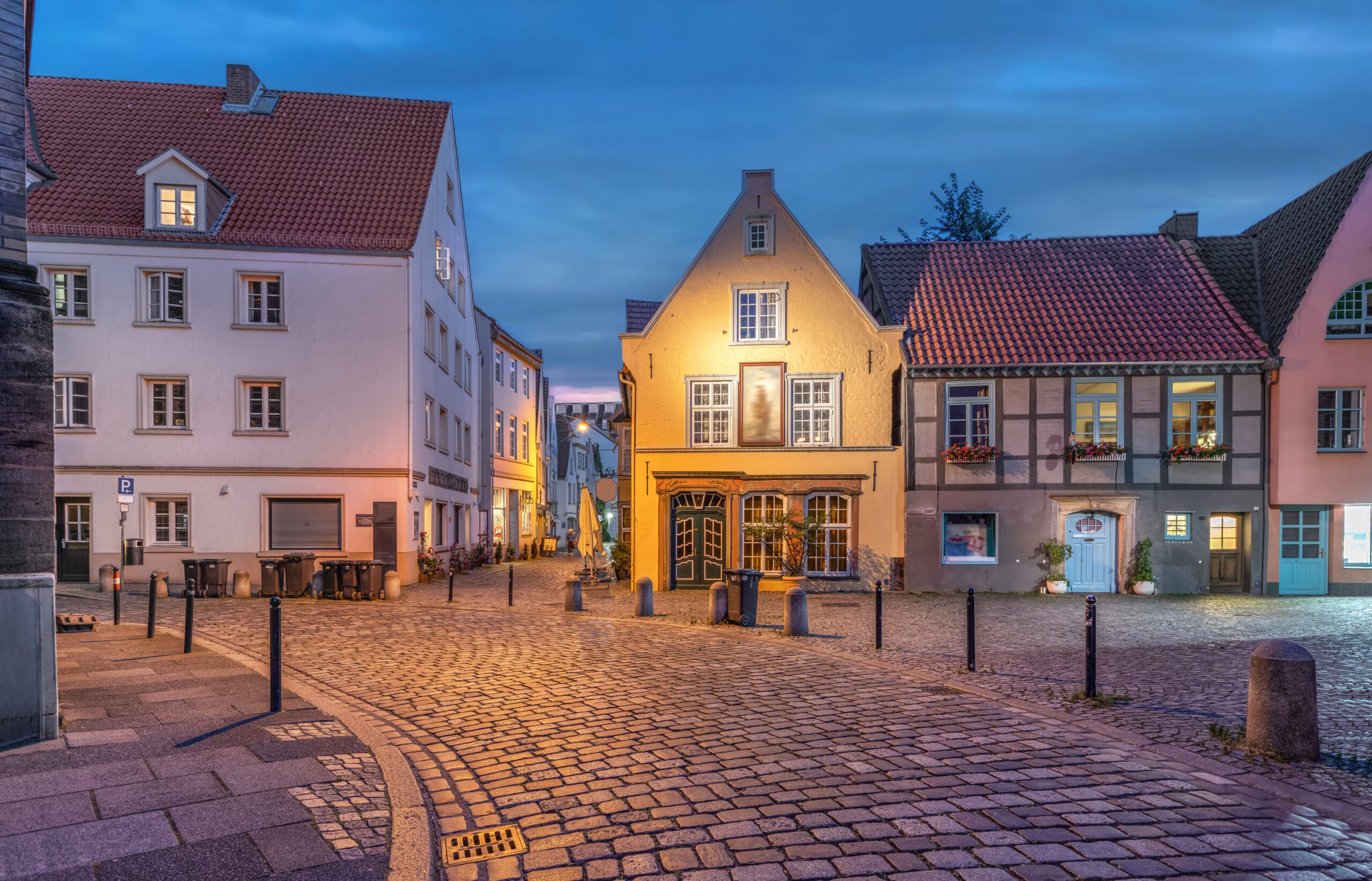 Schnoor - historic residential district with cobblestone streets