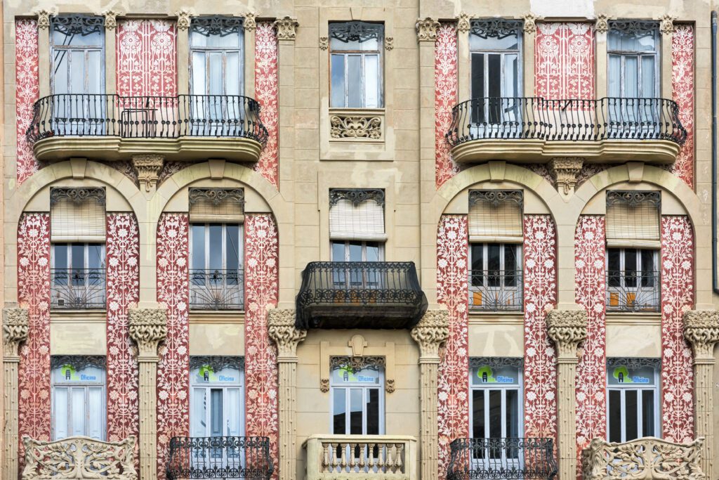 Valencia (Spain), exterior of a historic building of the University